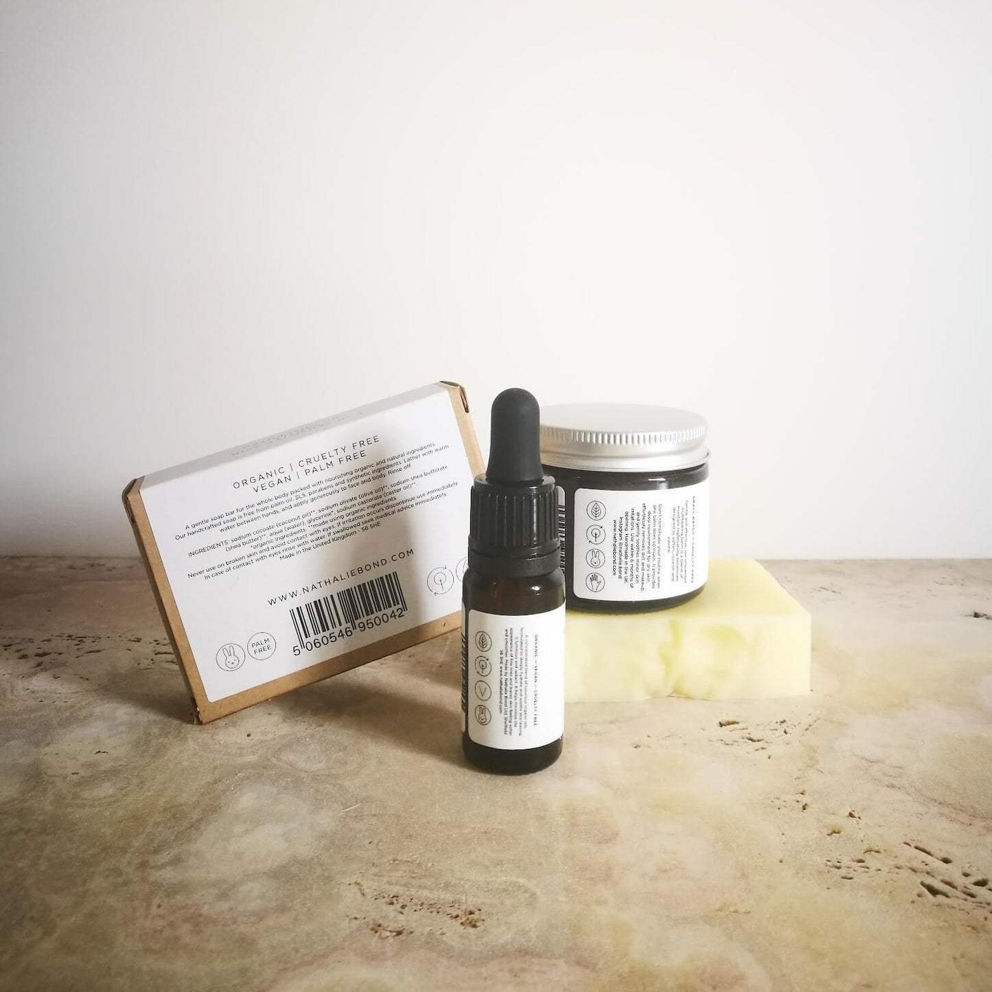 Kit rituel du soir Gentle petit format. Sans parfum.